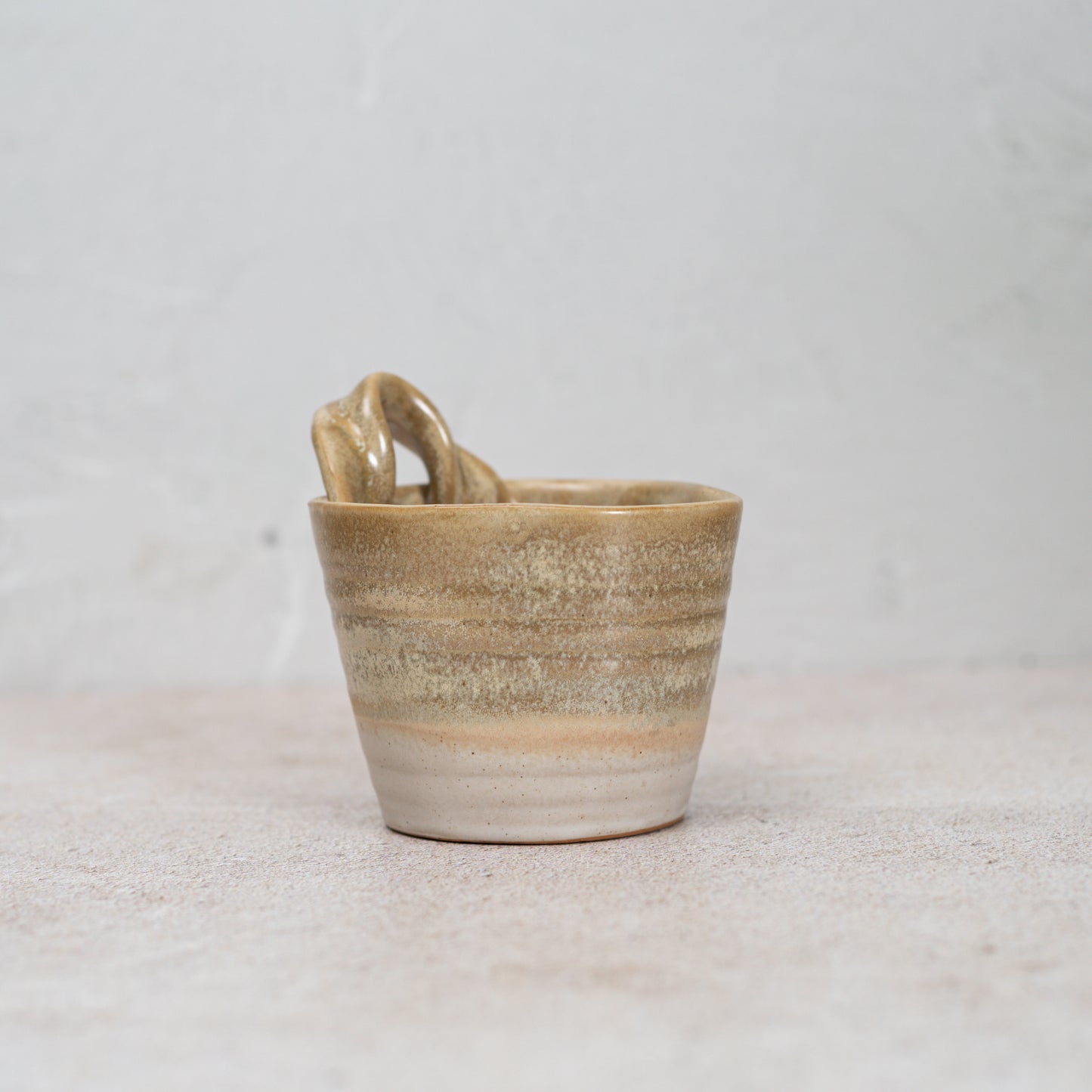 Stoneware Wall Planter with Handle