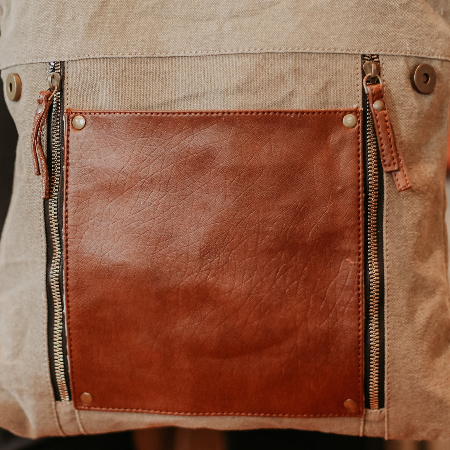 Tan Canvas Tote