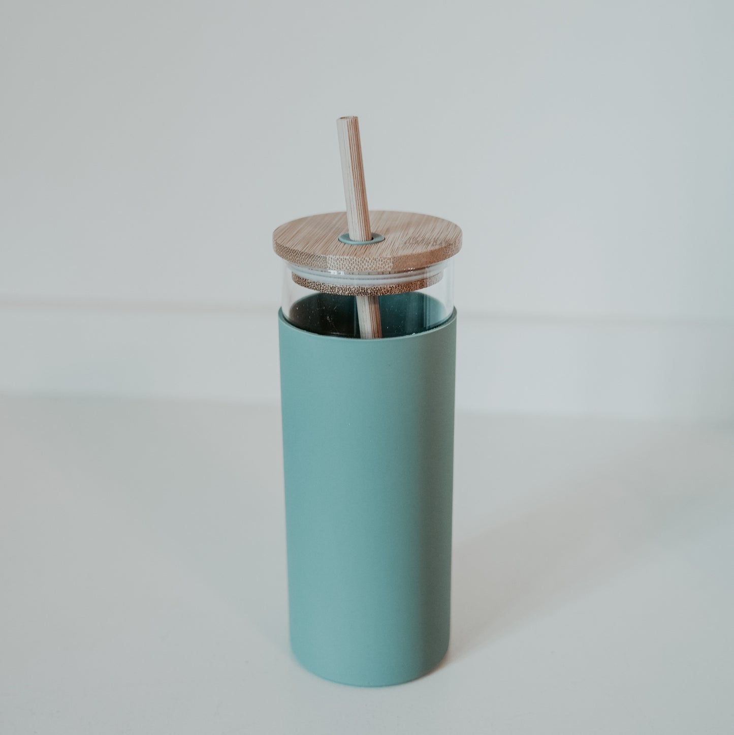 Water Bottle w/ Straw