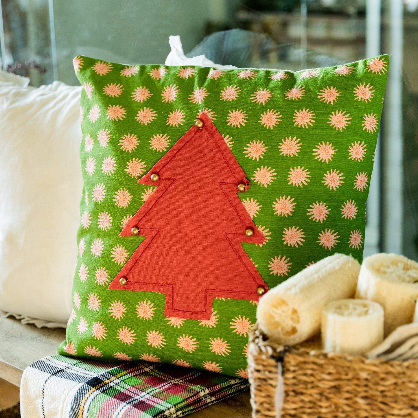 Tree Appliqué Pillow