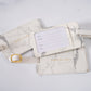 White Marble Luggage Tags