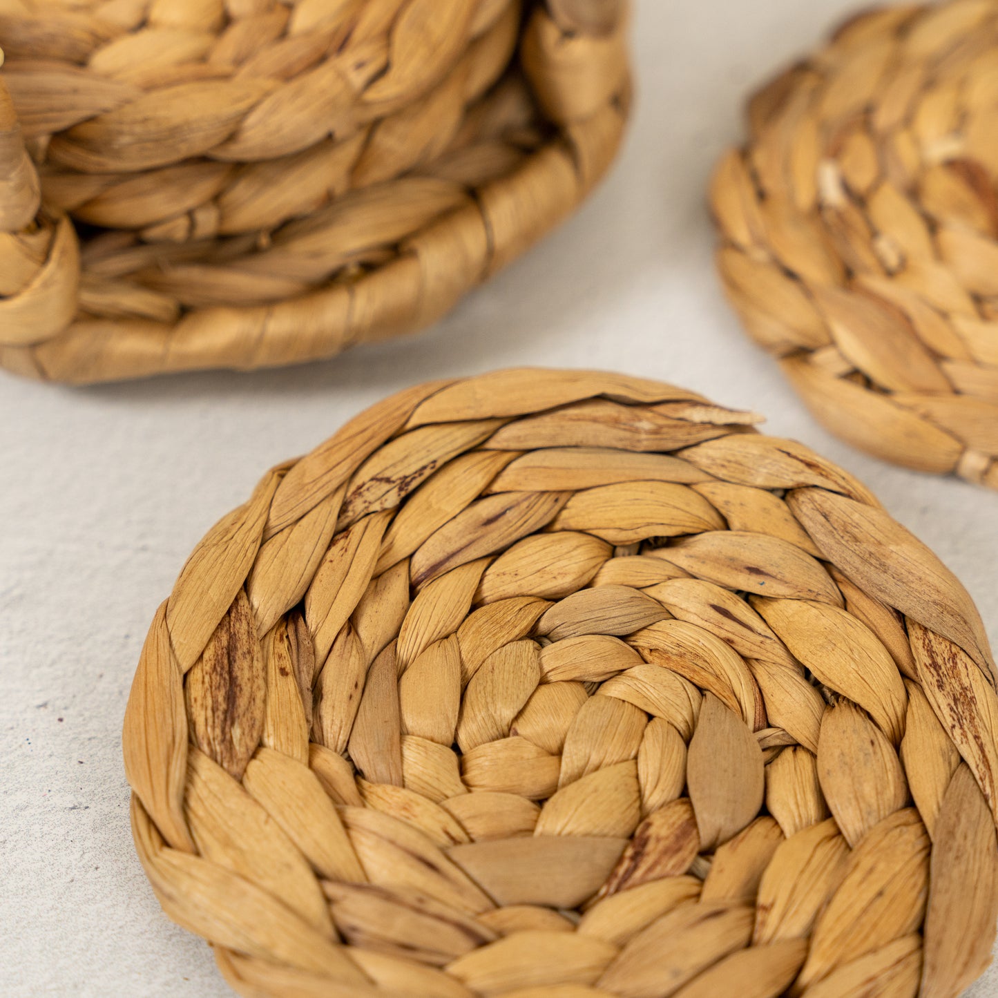 Woven Seagrass Coaster Set