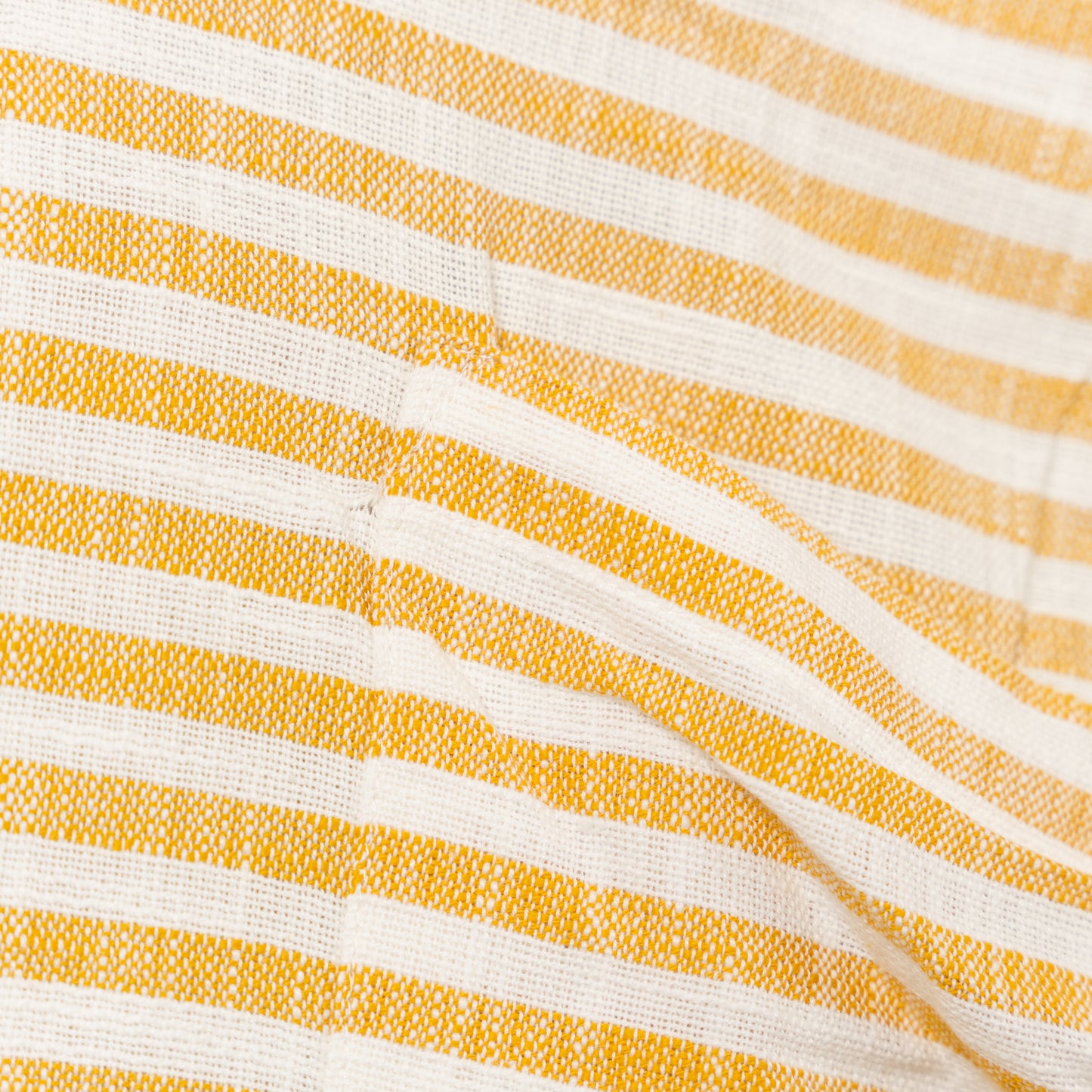 Yellow Striped Apron with Ruffle