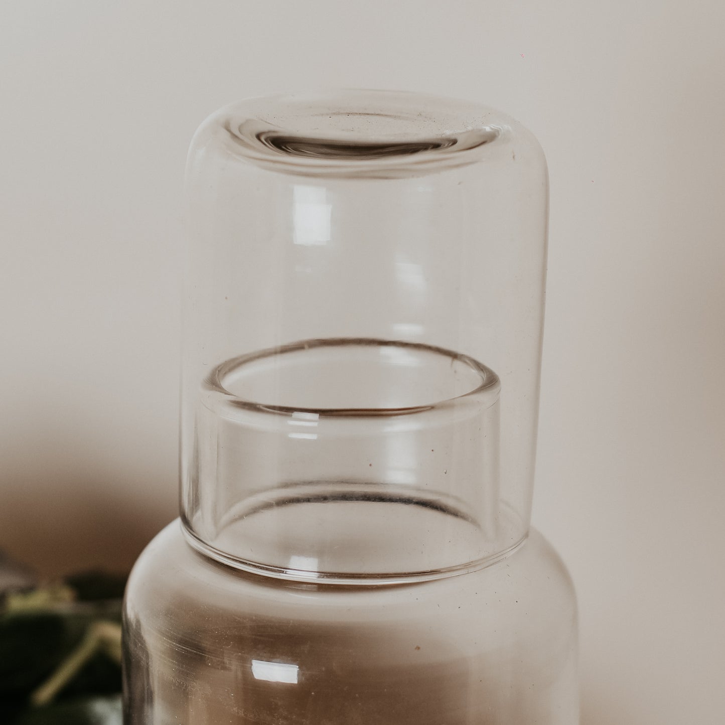 Decanter with Drinking Glass