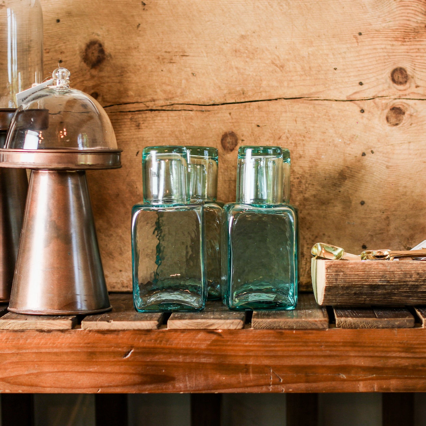 Water Carafe & Drinking Glass
