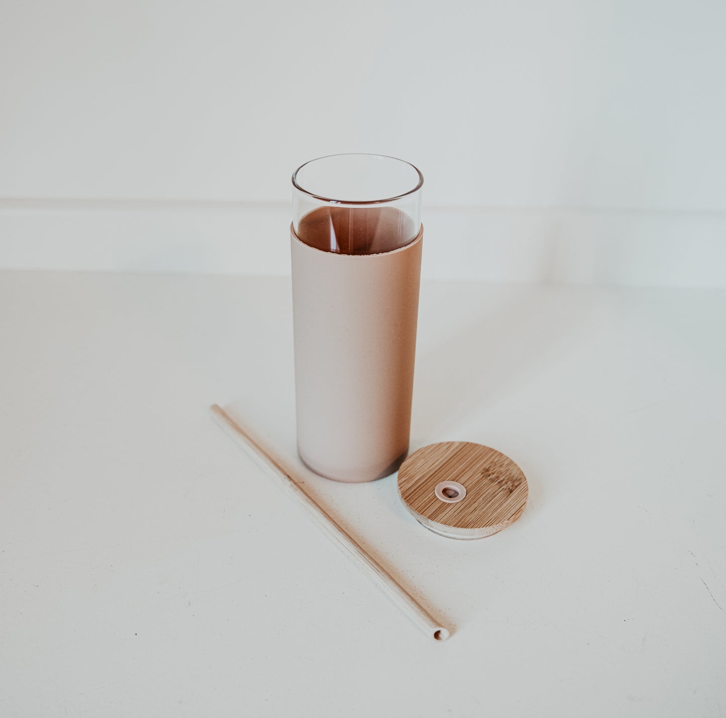 Water Bottle w/ Straw