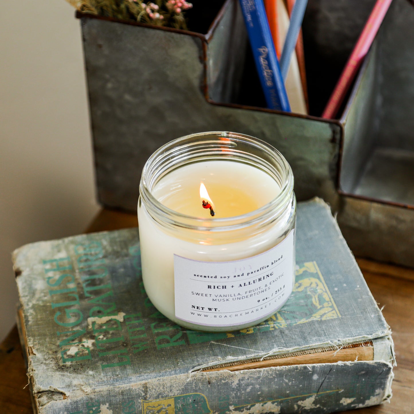 Joy Glass Candle