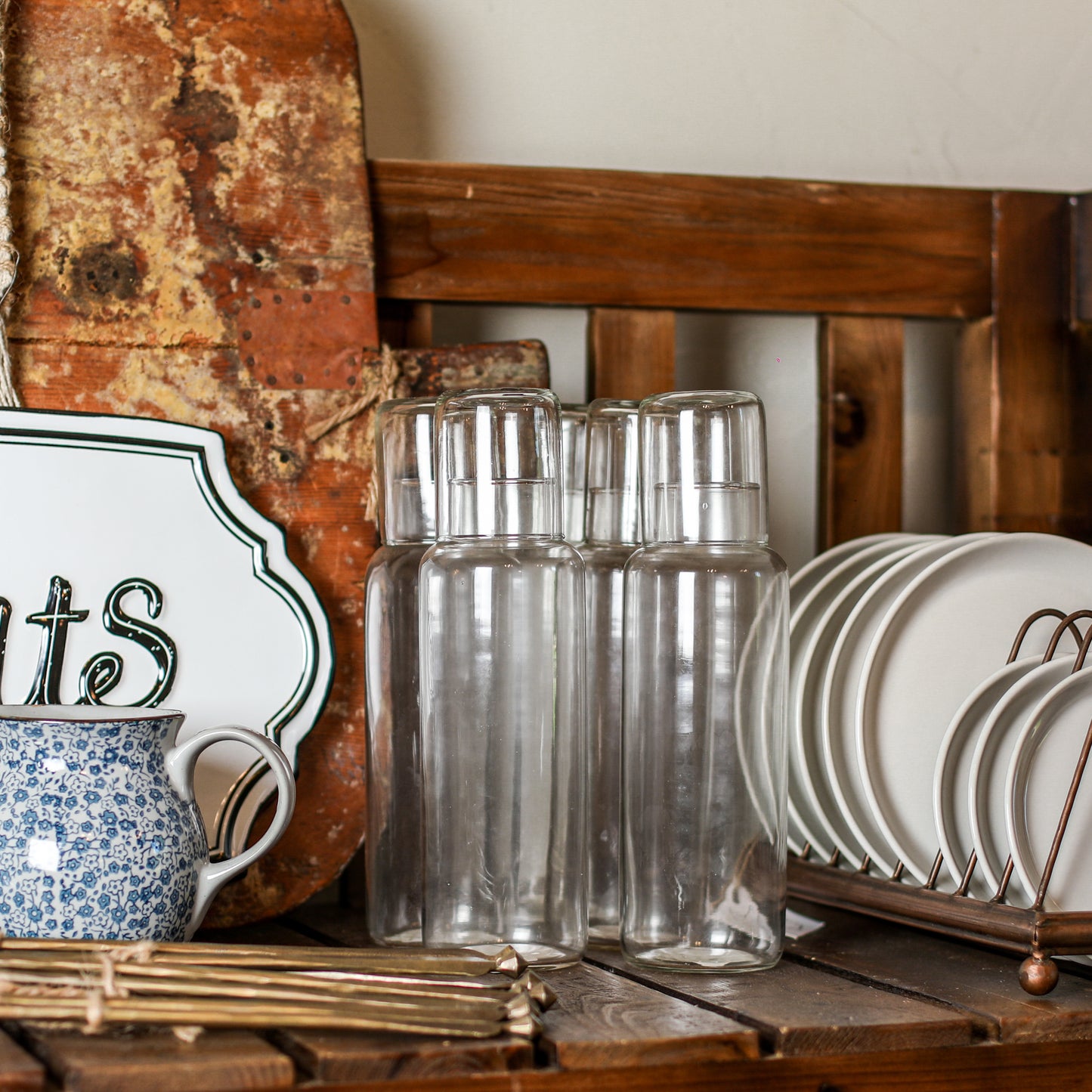 Decanter with Drinking Glass