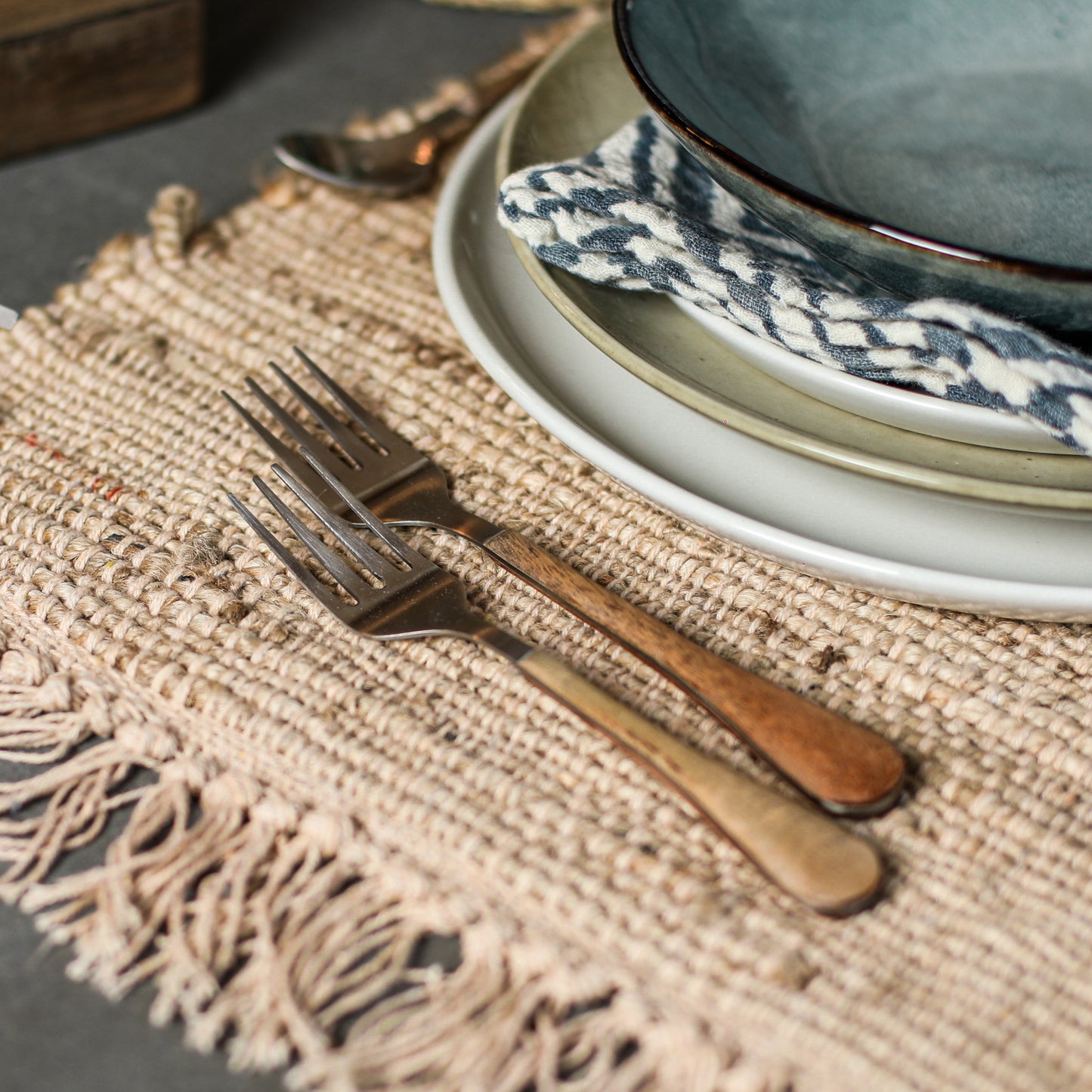Wood Handled Stainless Flatware