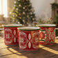 Geometric Enamelware Holiday Mugs