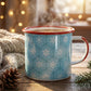 Holiday Enamel Mug – Blue & White