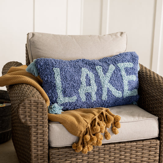 Blue Lake Lumbar Pillow