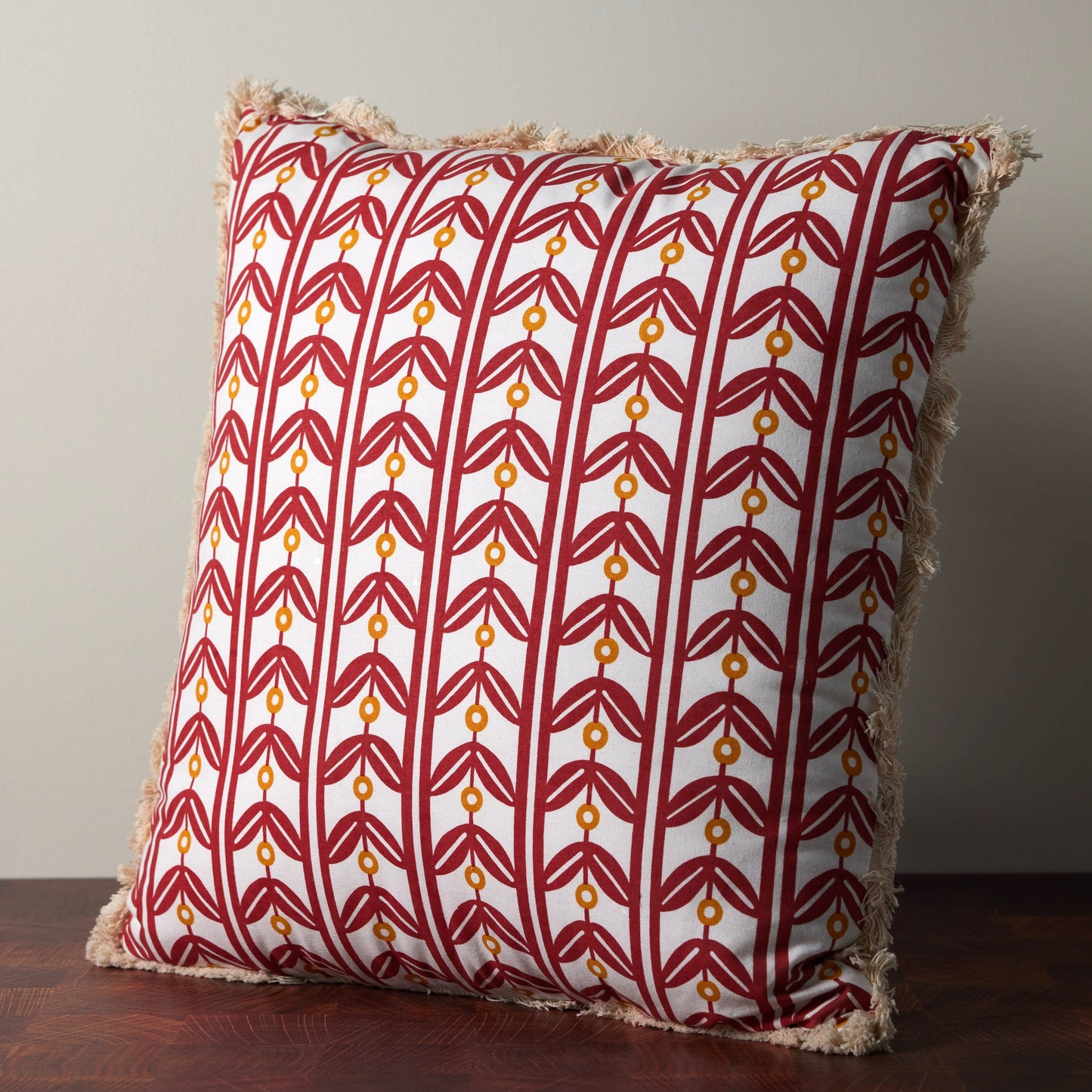 Fringed Patterned Pillows