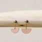 Half Circle Leather Earring