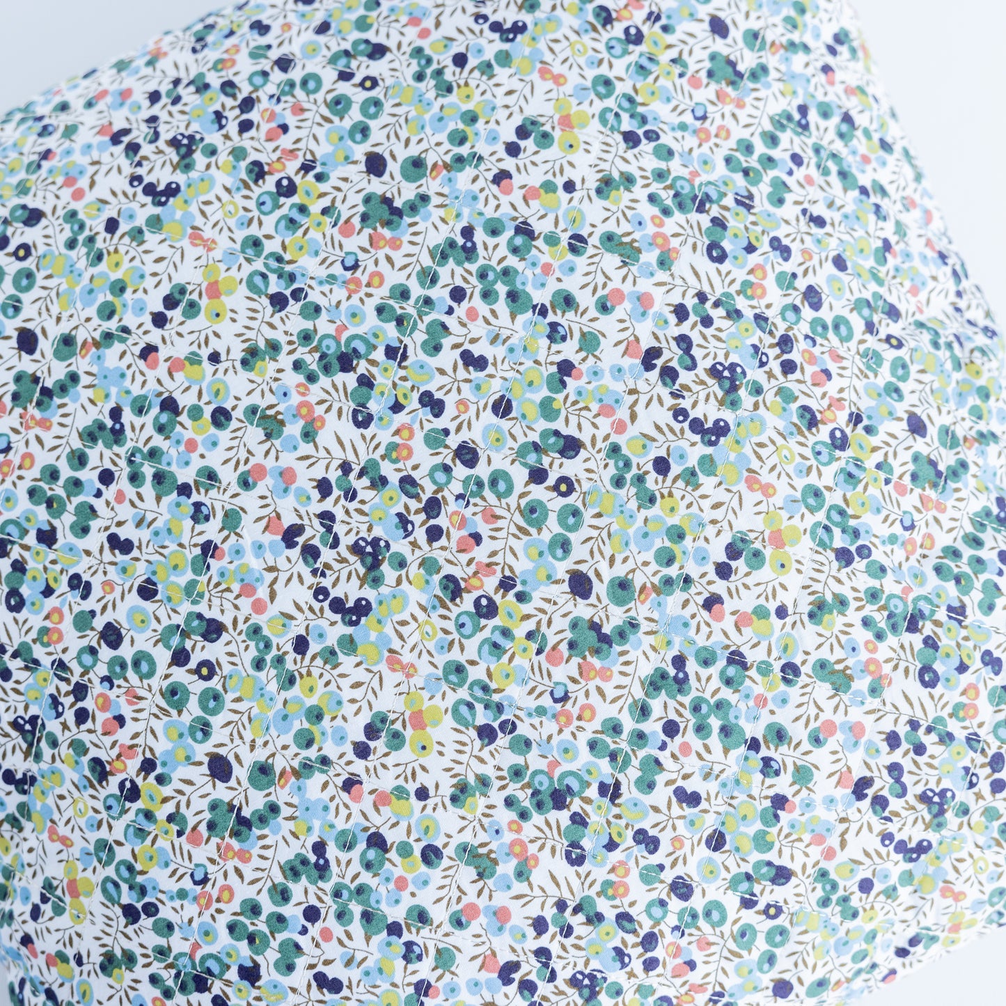 Cotton Printed Pillow with Ditsy Floral Patterns