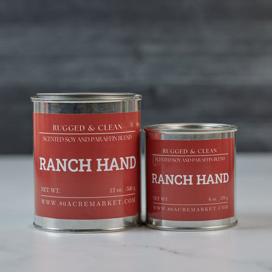 Ranch Hand Tin Candle
