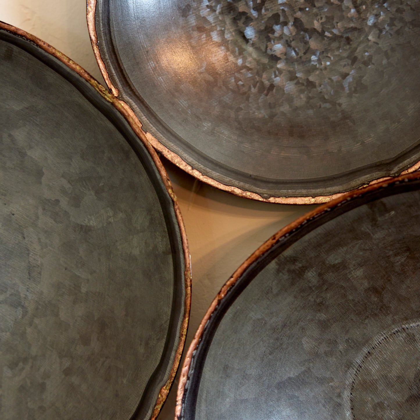 Antique Black Copper Platter