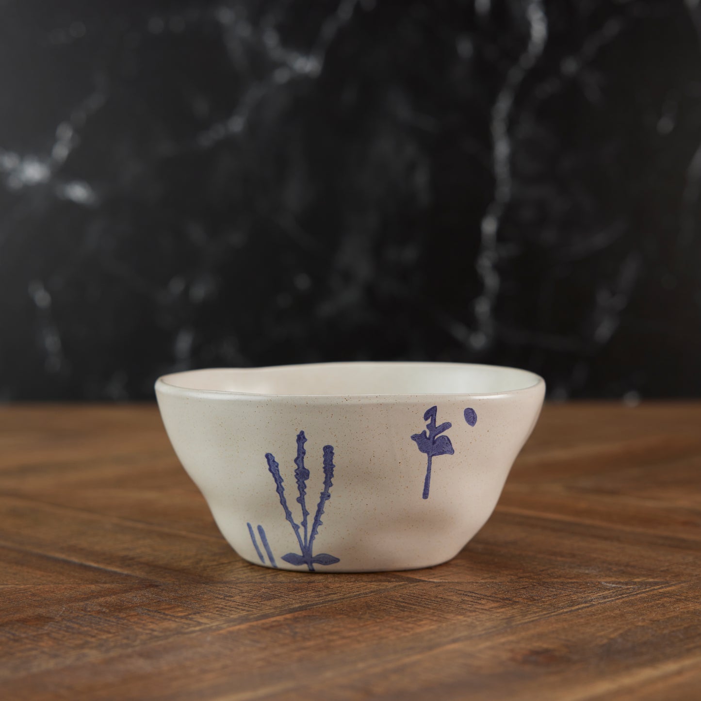 Botanical Stamped Stoneware Bowls