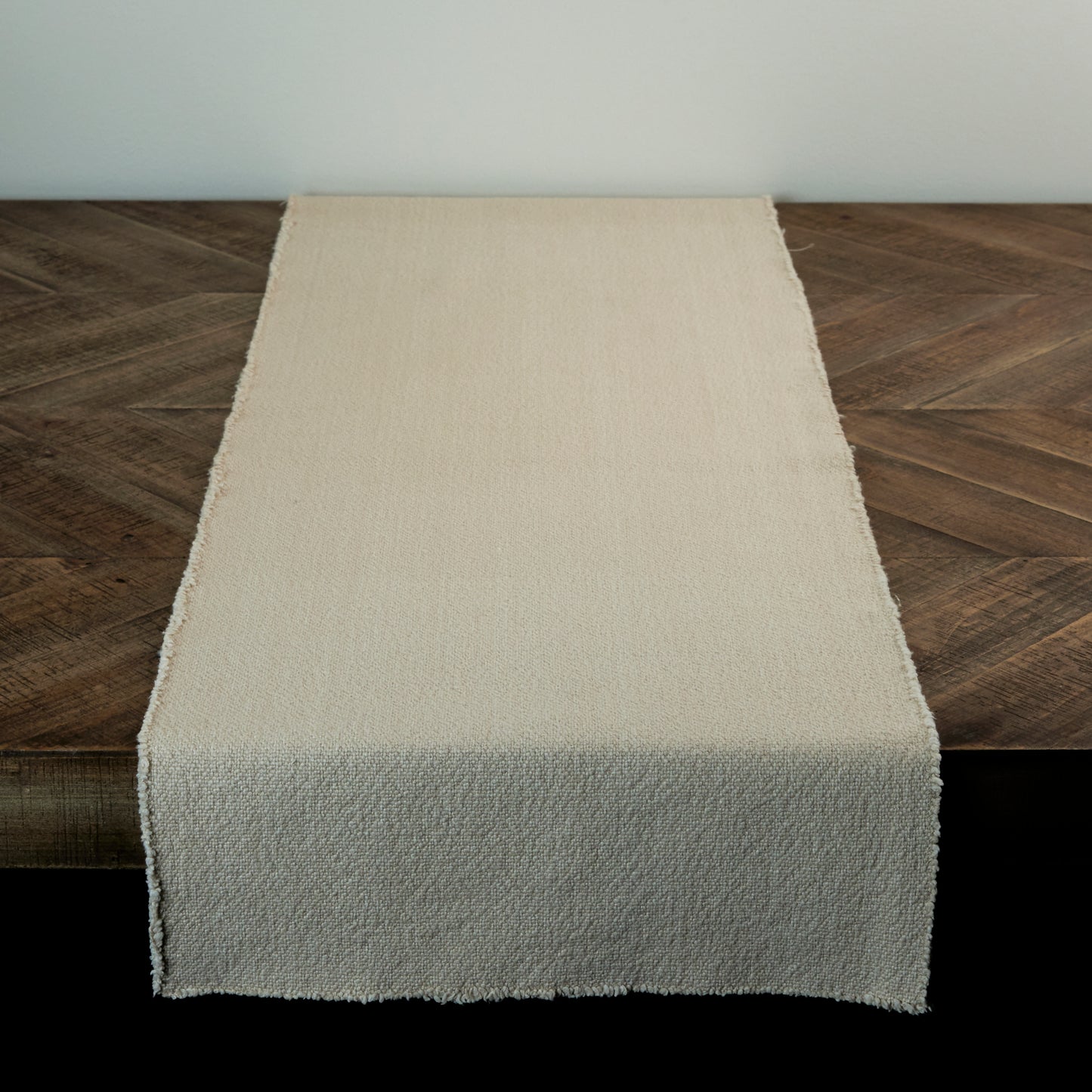 Beige Cotton Table Runner