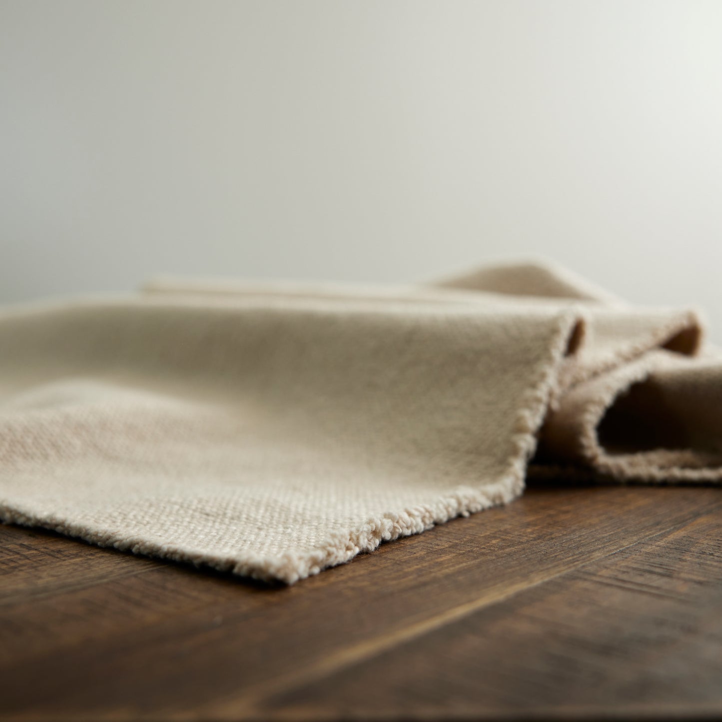 Beige Cotton Table Runner