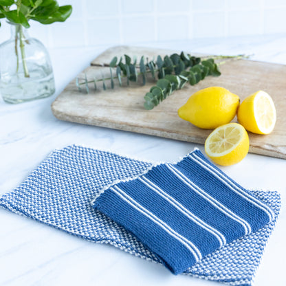 Cotton Knit Dish Cloths, Set of 2