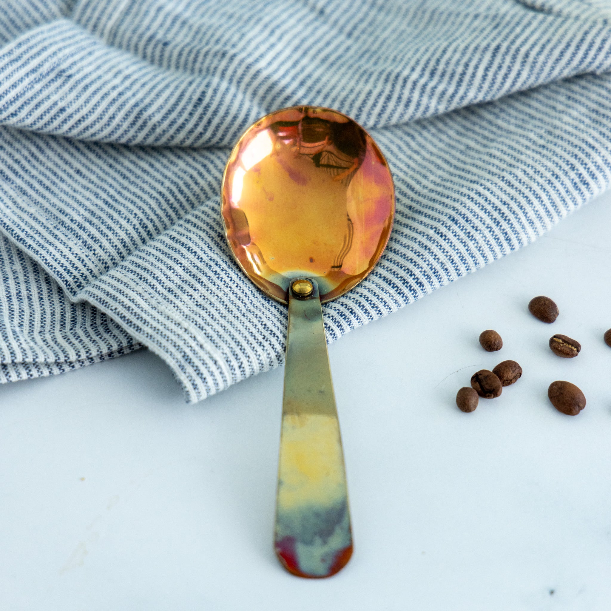 Hammered Copper Spoon – 80AcreMarket.com