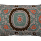 Multicolor Botanical Print Lumbar Pillow