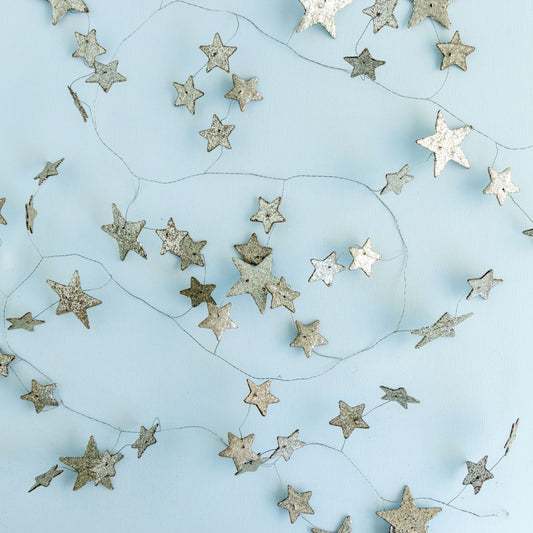 Silver Star Garland