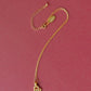 Collegiate Gold Logo Charm Necklace