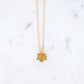 Collegiate Gold Logo Charm Necklace