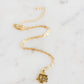 Collegiate Gold Logo Charm Necklace