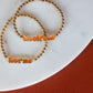 “Hook ’Em Horns” Gold Beaded Bracelet Set