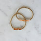 “Hook ’Em Horns” Gold Beaded Bracelet Set