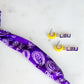 Collegiate Logo Enamel Huggie Hoop Earrings
