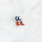 Collegiate Logo Enamel Huggie Hoop Earrings