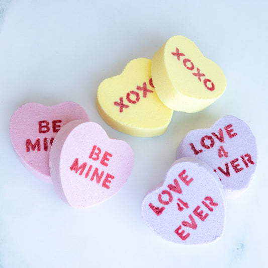 Conversation Heart Bath Bombs