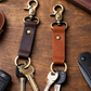 Leather & Metal Keychain