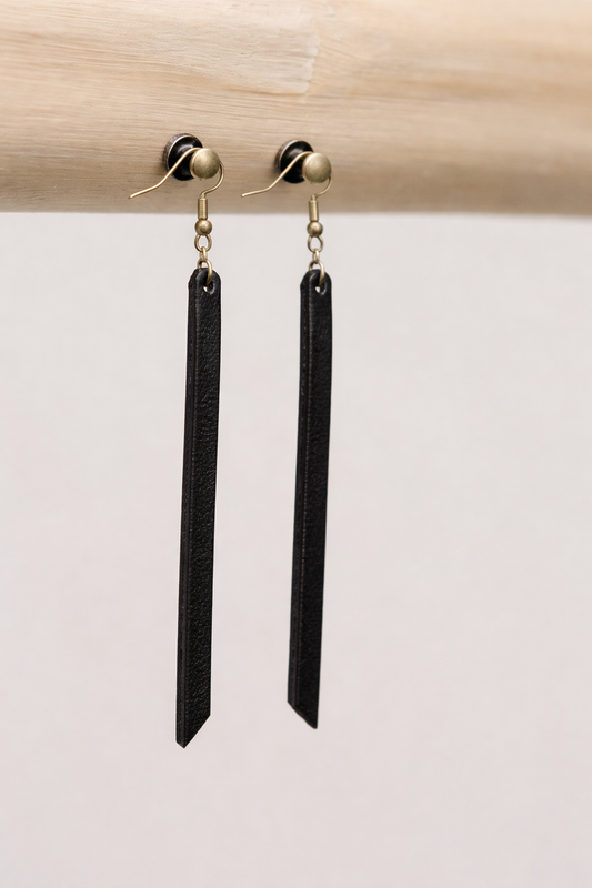 Simple Leather Earrings