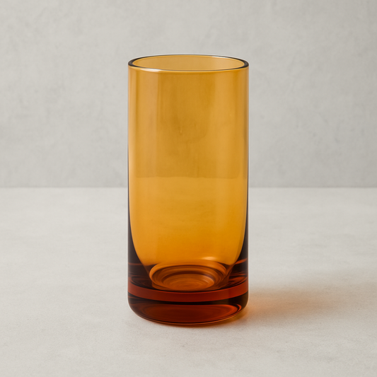Amber Cooler Glass