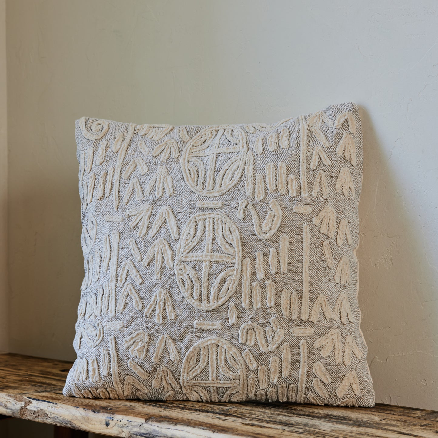 Cotton & Jute Square Textured Pillow