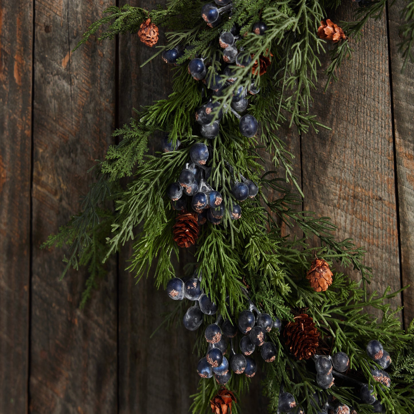 Cypress Wreath with Pinecones & Berries