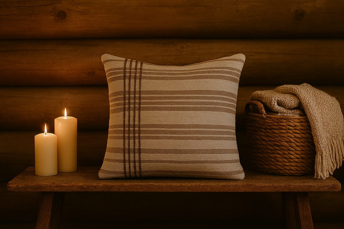 Jacquard Striped Pillow