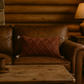Rust Diamond Lumbar Pillow