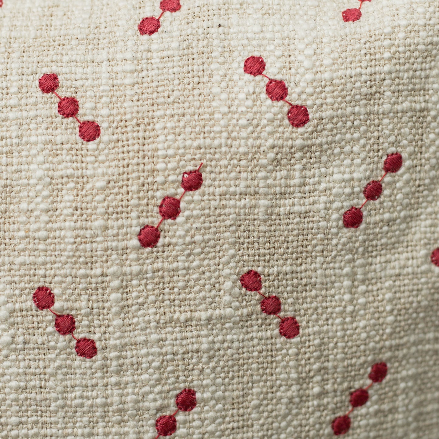 Embroidered Dot Pillow