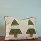 Green & Cream Christmas Tree Pillow