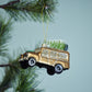 Hand-Painted Glass Vintage Vehicle Ornament