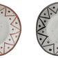 Hand-Painted Zigzag Dotted Pattern Plate