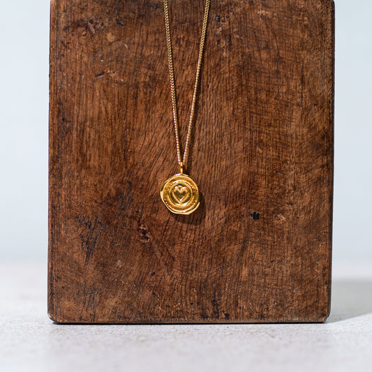 Heart Wax Seal Necklace