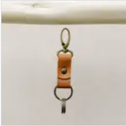 His & Hers Leather Keychain