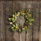 Green & Gold Holly Wreath with Berries